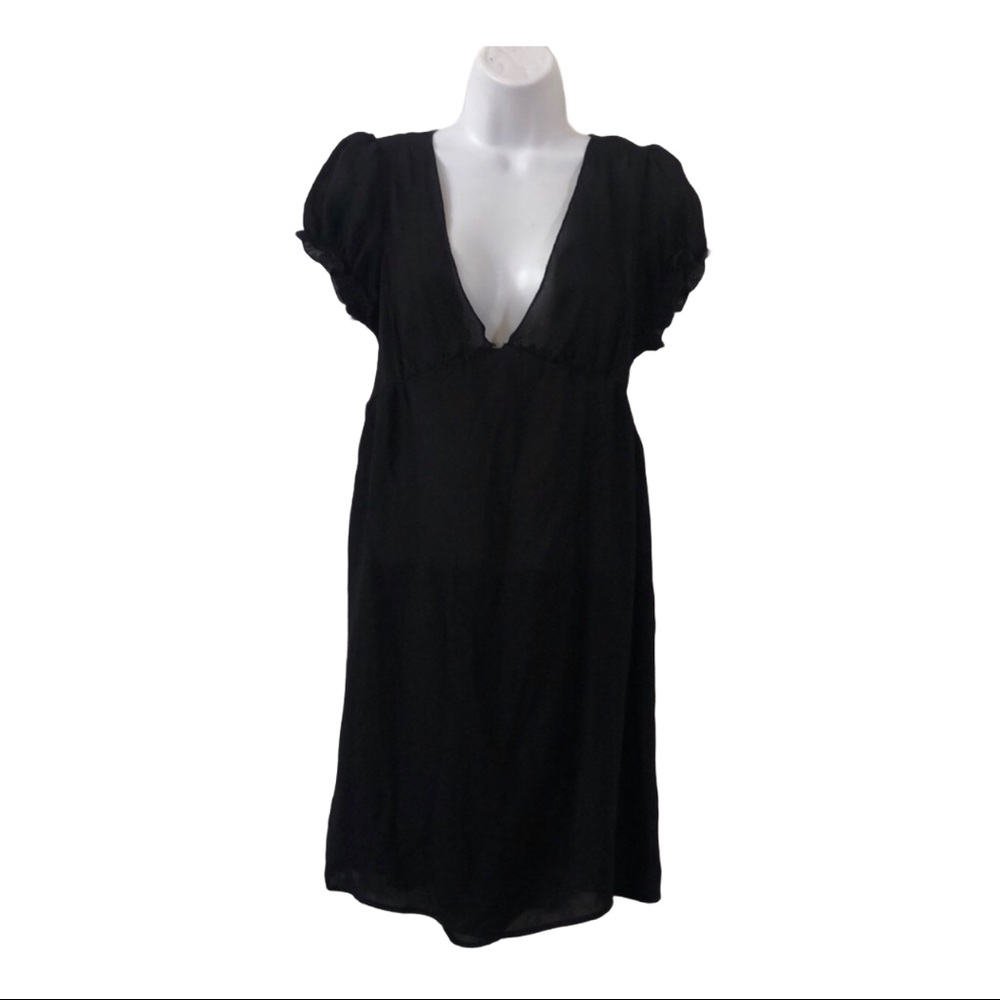 Johnny‎ Martin te back ruffle sleeve semi sheer